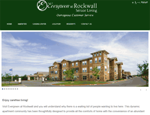 Tablet Screenshot of evergreenrockwall.com